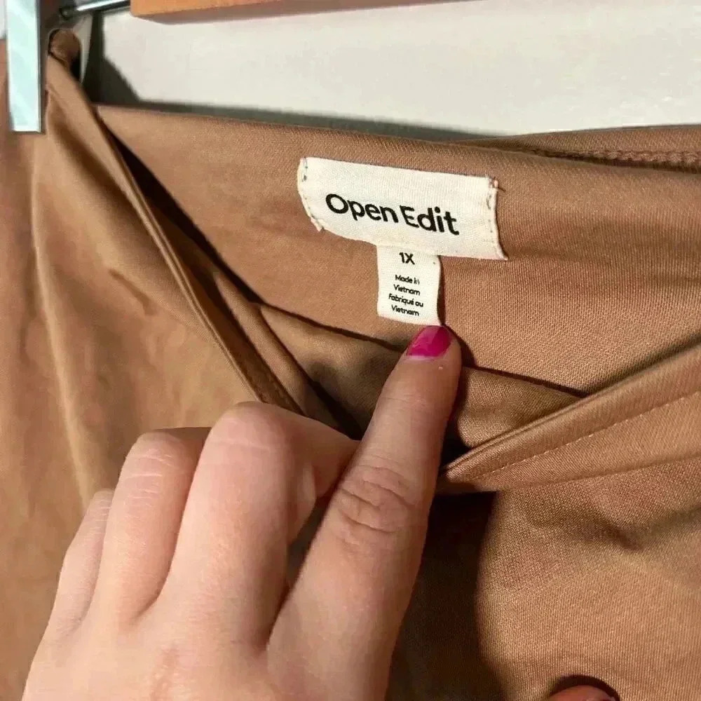 NWT Open Edit Nordstrom Jersey Tube Top  1X - Picture 3 of 5